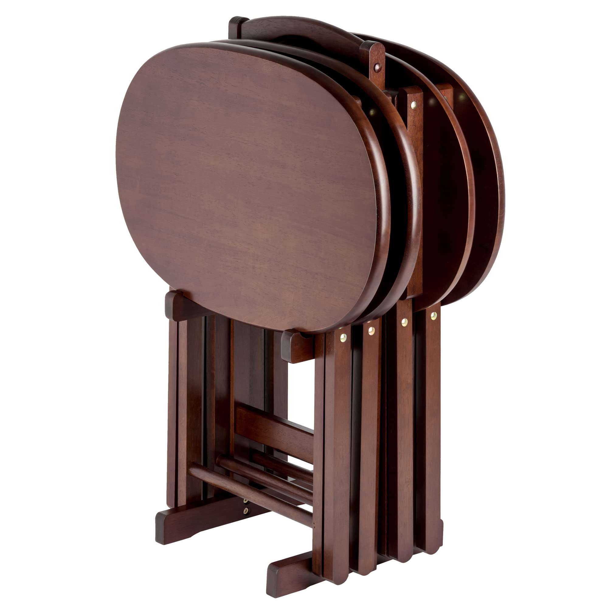 Yardlio Nathan 5-Piece Snack Table Set | Foldable, Stylish, and Convenient