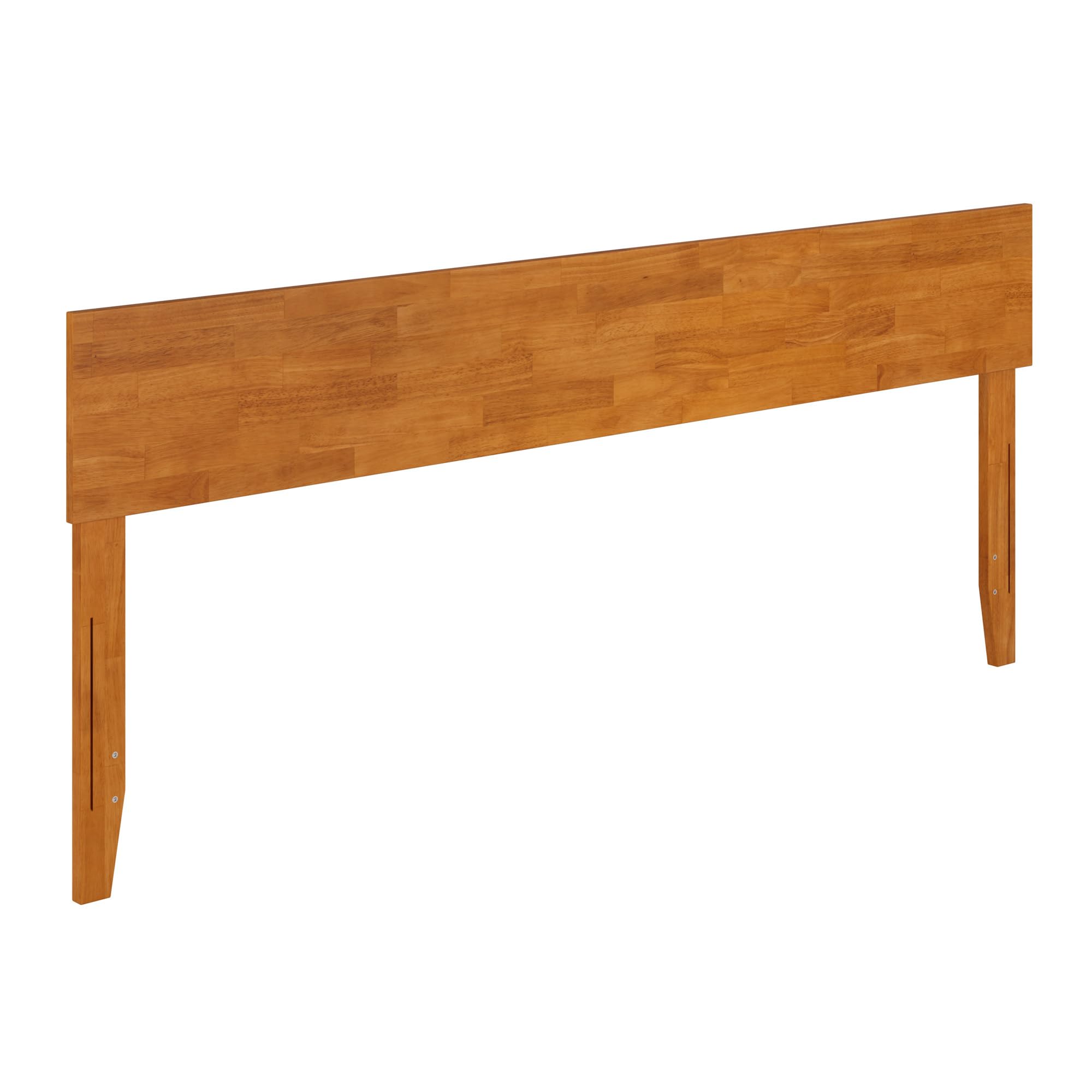 Orlando King Modern Solid Wood Panel Headboard in Light Toffee