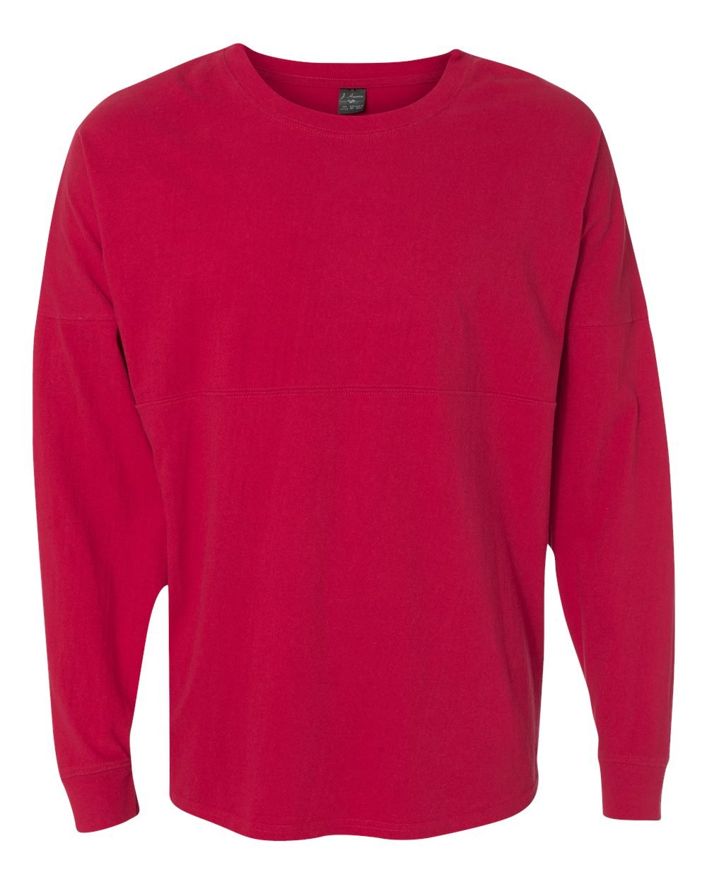 J. America Unisex Game Day Jersey Long Sleeve T-Shirt - Red, XS