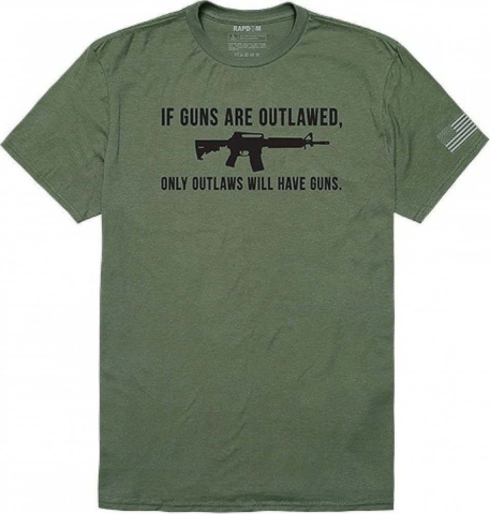 Tactical Graphic T, Outlawed, Olive, 2X