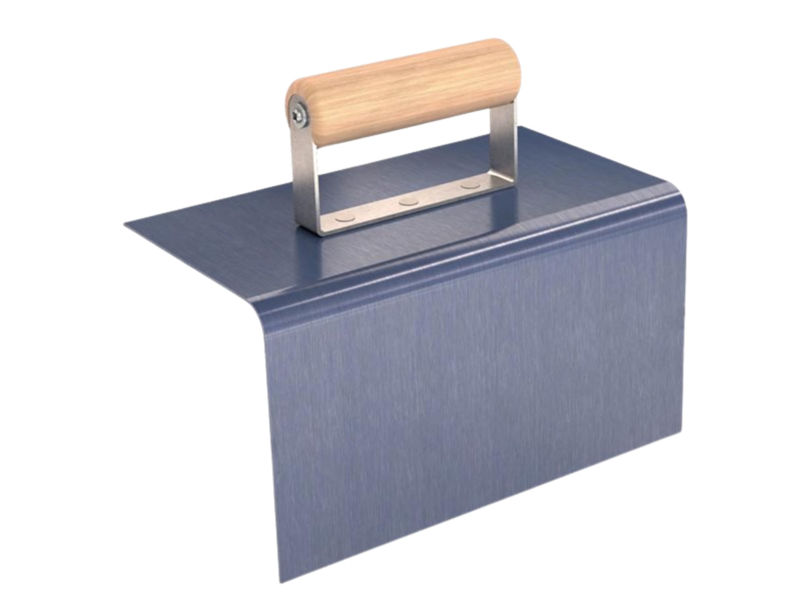 Bon 12-526 Curb Tool - Outside 9-inch X 5-inch - 1/2-inch Radius 5-inch Lip Wood Handle