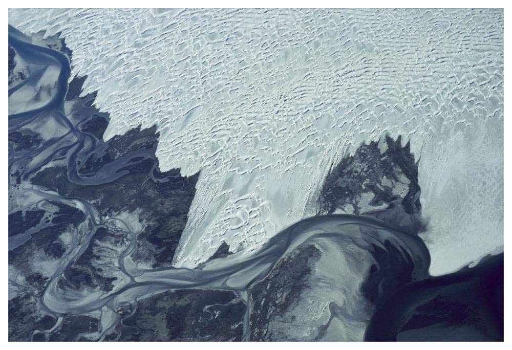 Guerrero Negro dunes, aerial view, Baja California, Mexico-Paper Art-62x42”