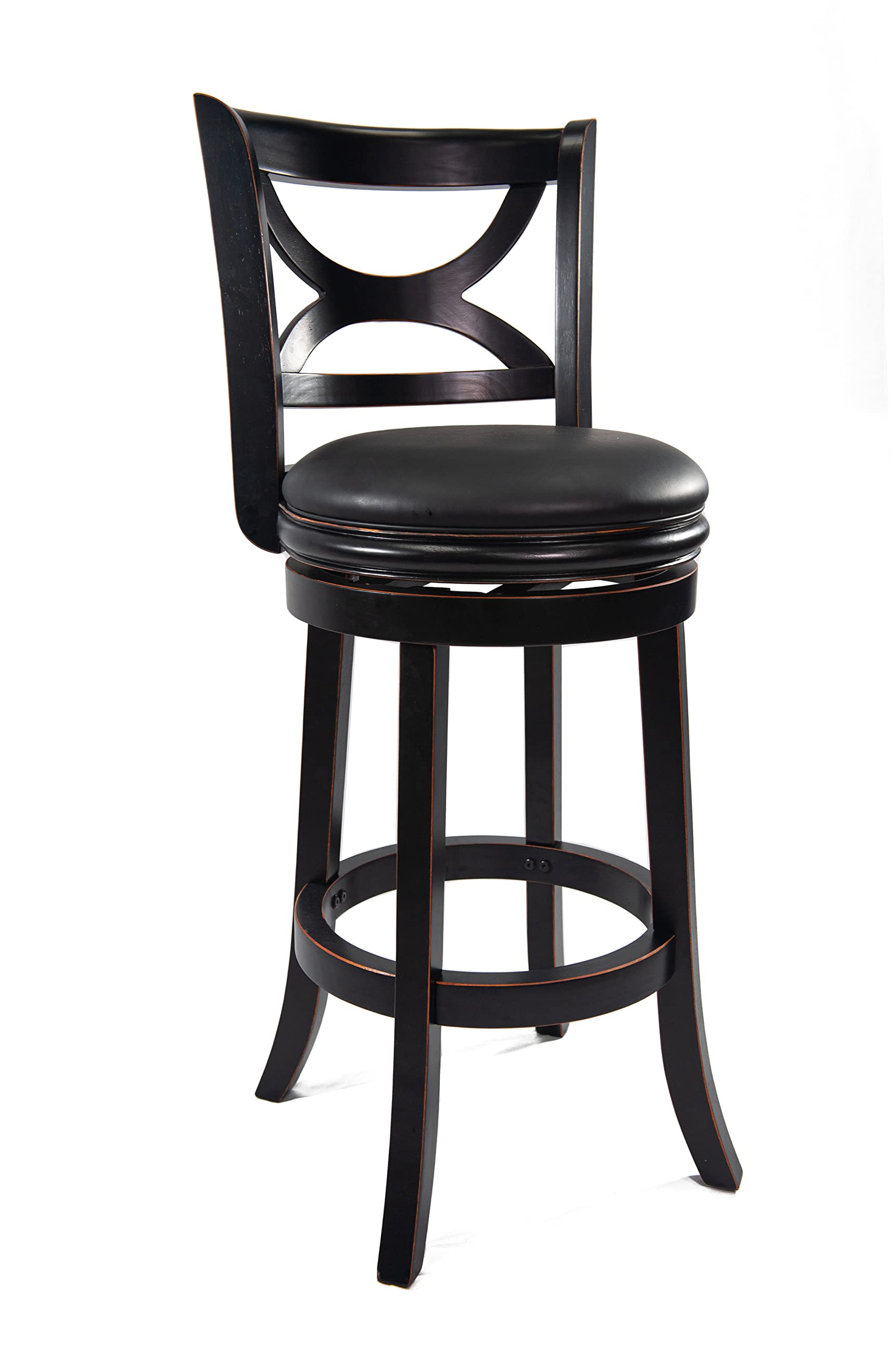 29 FLORENCE SWVL STOOL [BLACK SANDTHRU]