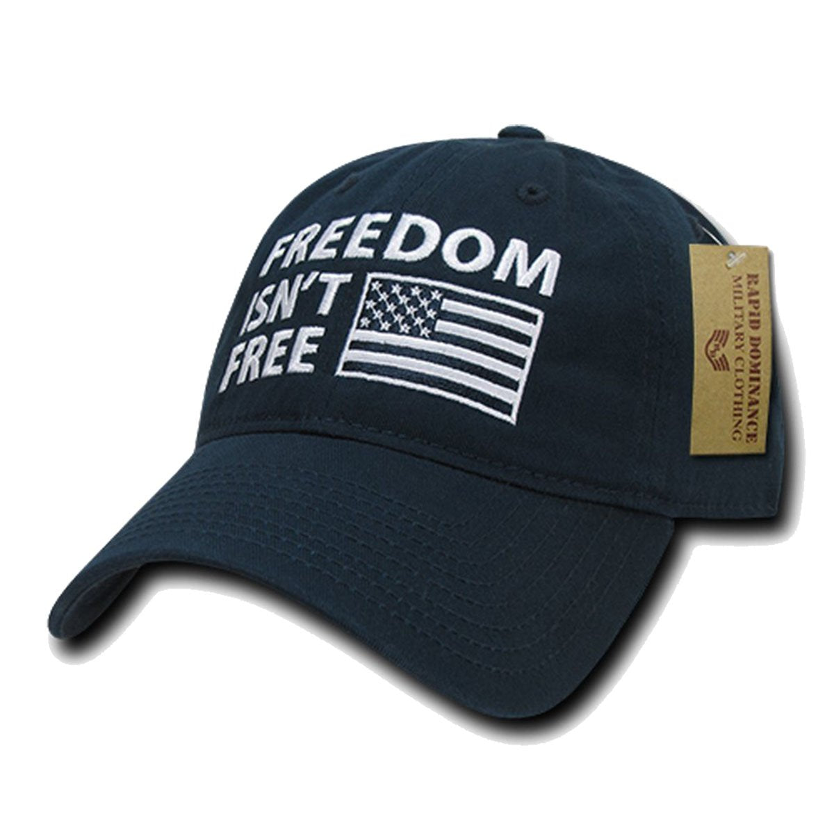 Relaxed Graphic Cap,Freedom Isnt, Navy
