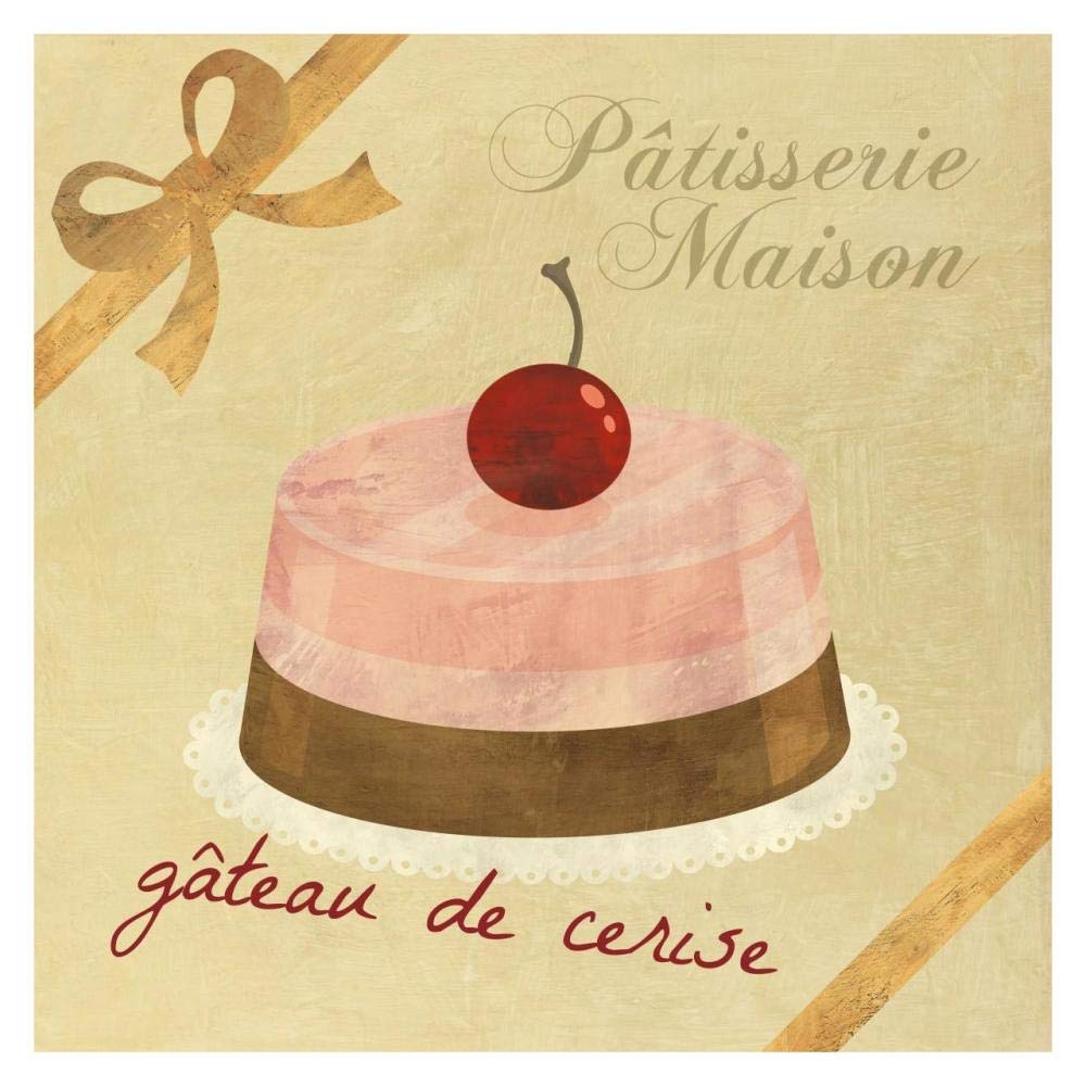 Gateau de cerise-Paper Art-32x32”