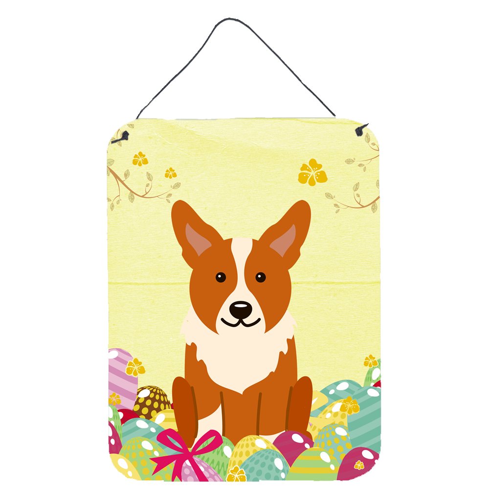 Easter Eggs Design with Dog Wall or Door Hanging Prints
