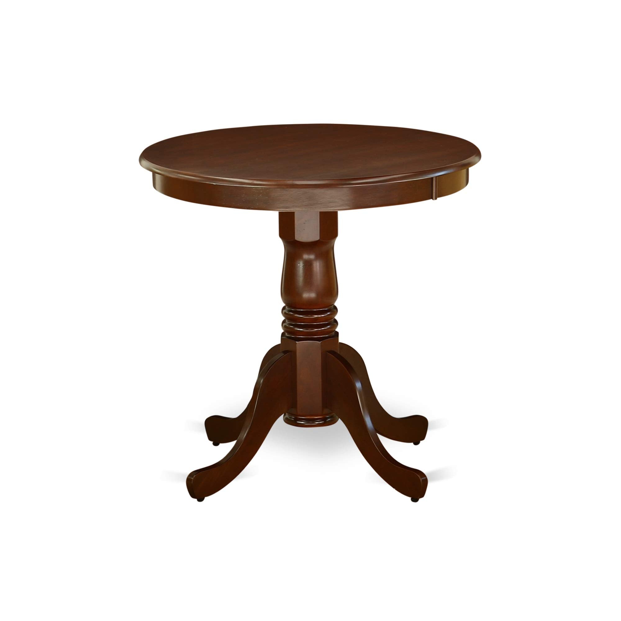 Yardlio Elegant Mahogany Round Dining Table - Compact & Stylish for Smaller Spaces