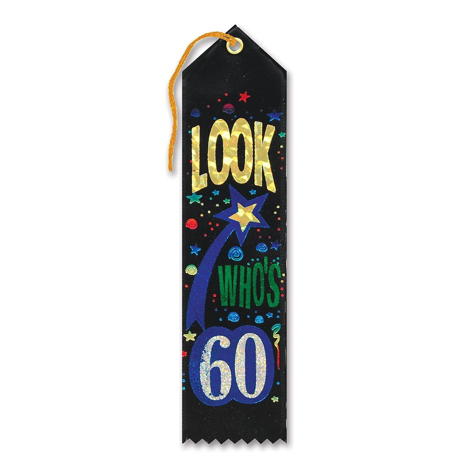 Look Whos 60 Award Ribbon
