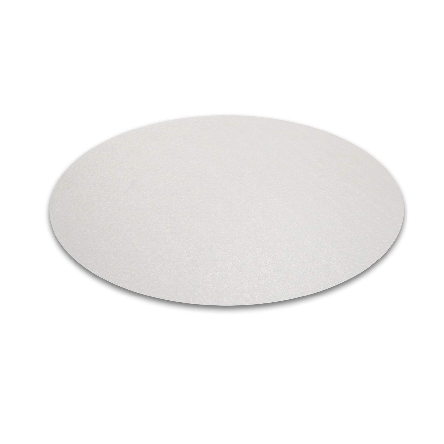 Desktex Pack of 2 Polycarbonate Circular Mats - 12″ Diameter