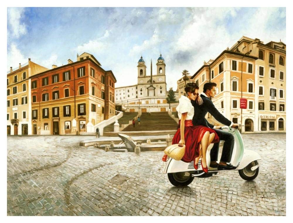 Lovers in Rome-Paper Art-42x32”