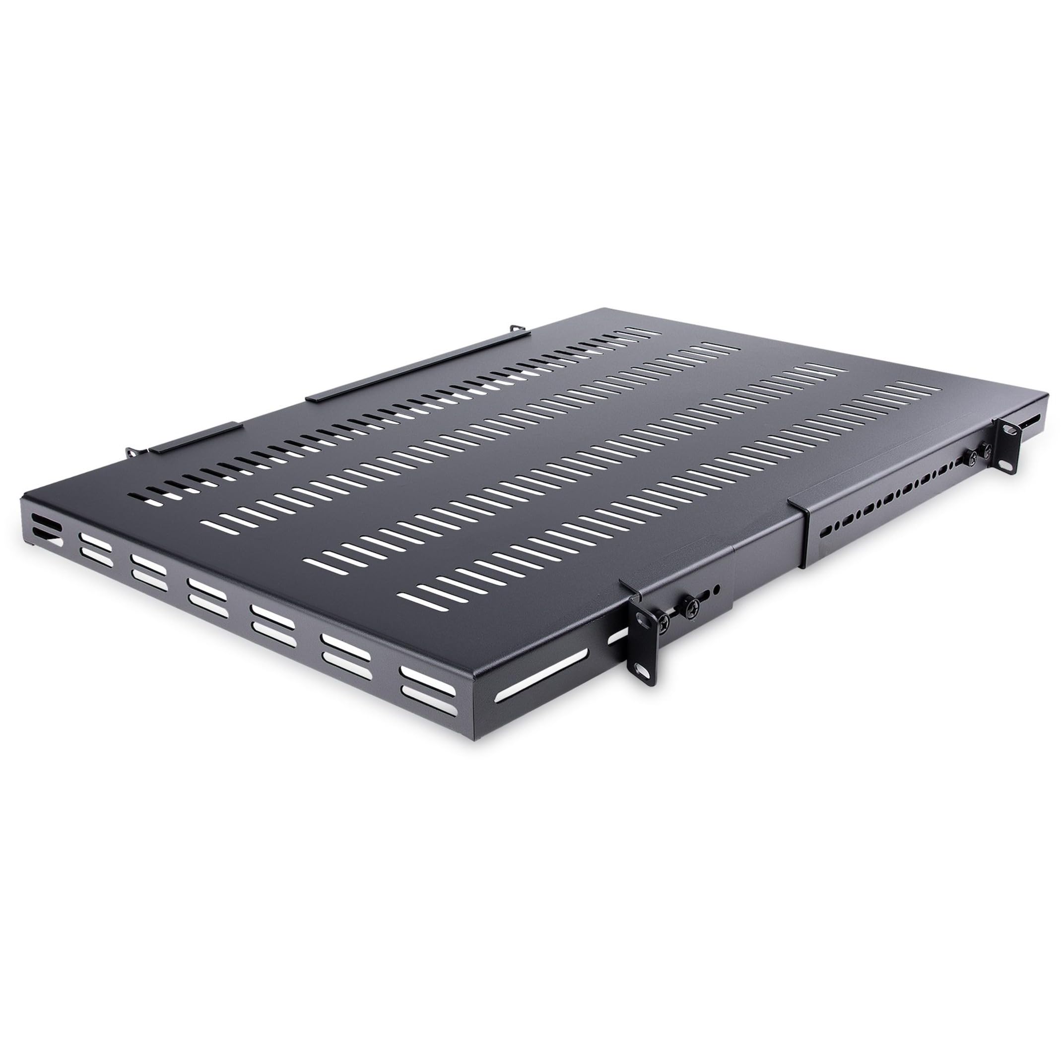 1U VENTED SERVER RACK SHELF ADJUSTABLE RACK MOUNT SHELF