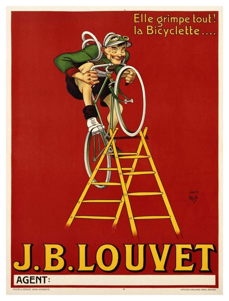 Louvet Bicycles-Paper Art-38x50”