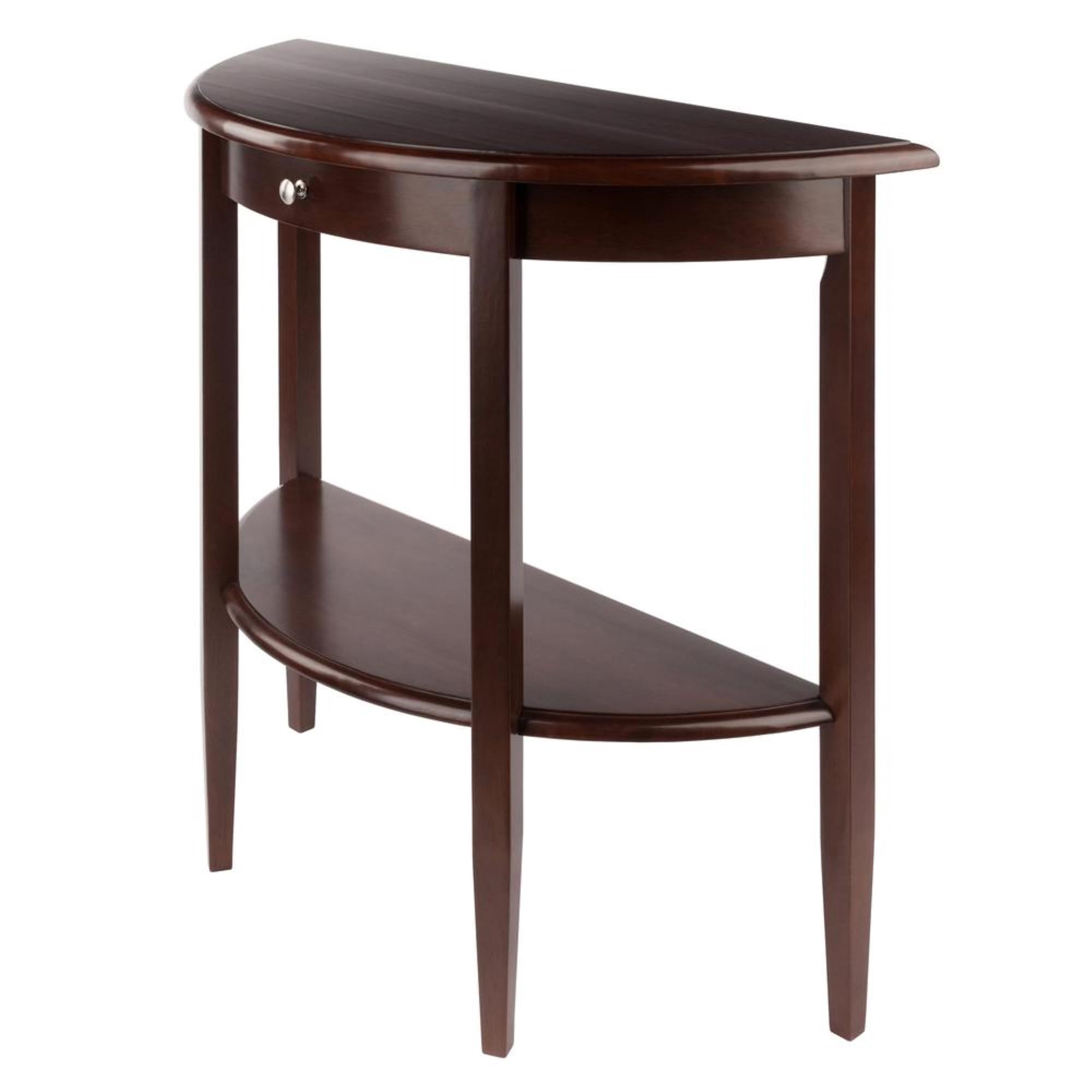 Yardlio Wood Half-Moon Hall Table: Stylish and Functional Entrance Upgrade