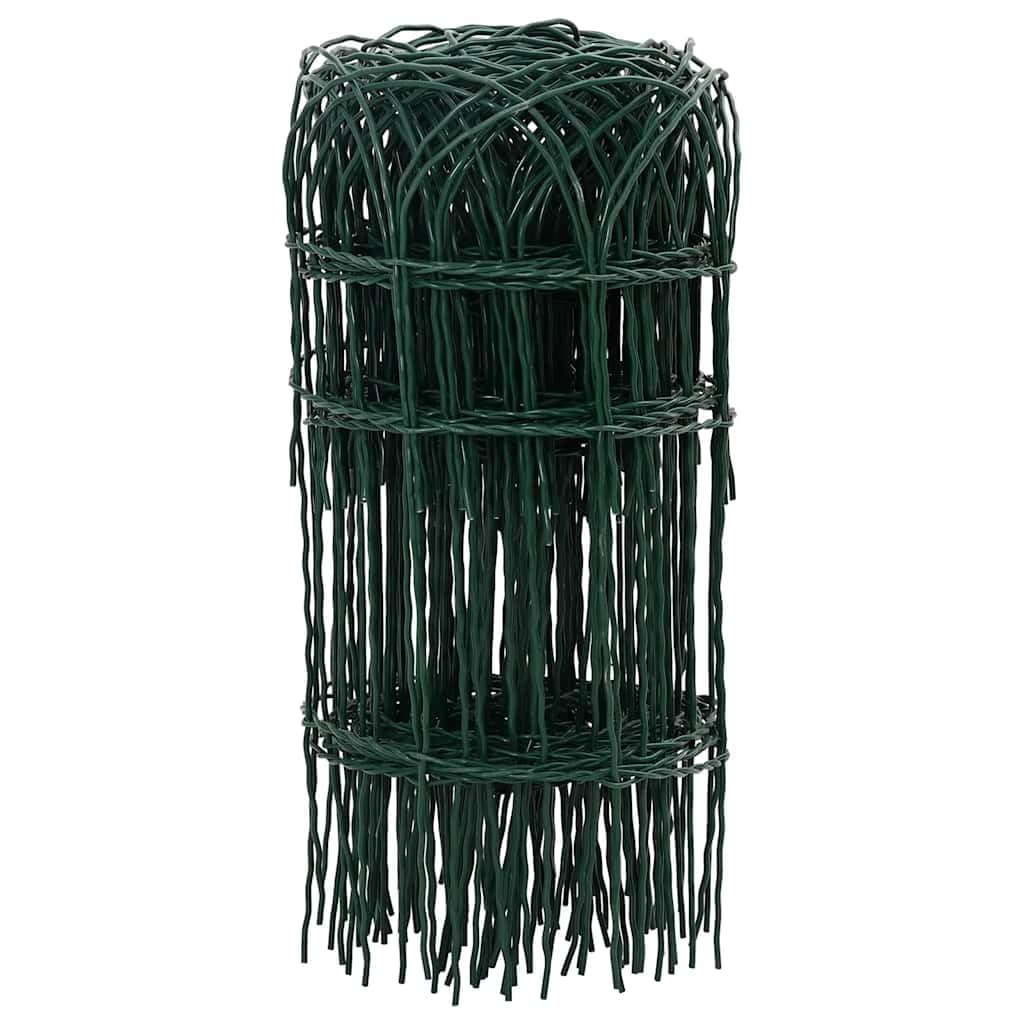 vidaXL Garden Border Fence Powder-coated Iron 32.8x1.3