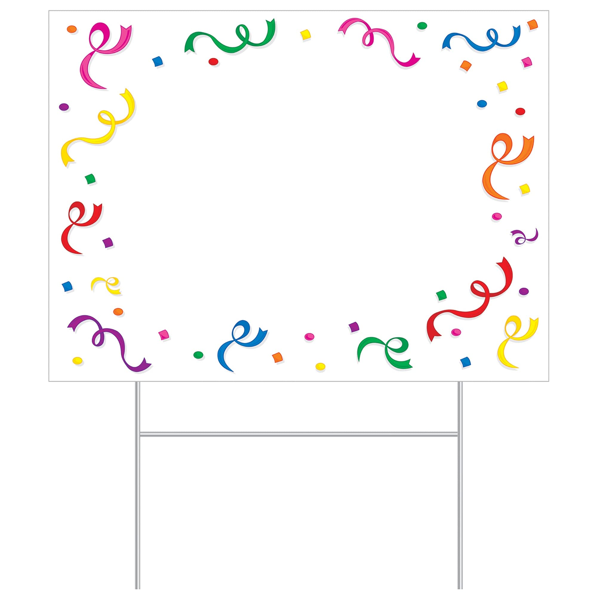 Plastic  Blank  Yard Sign
