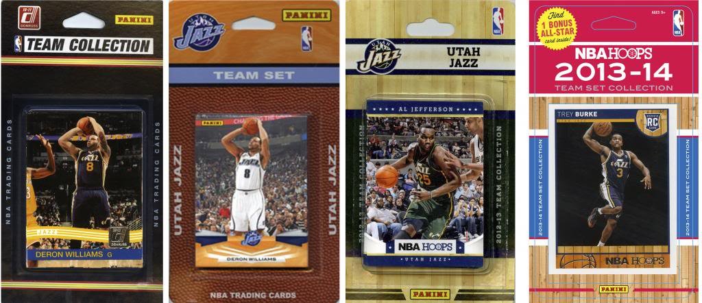 NBA Utah Jazz 4 Different Licensed Trading Card Team Sets