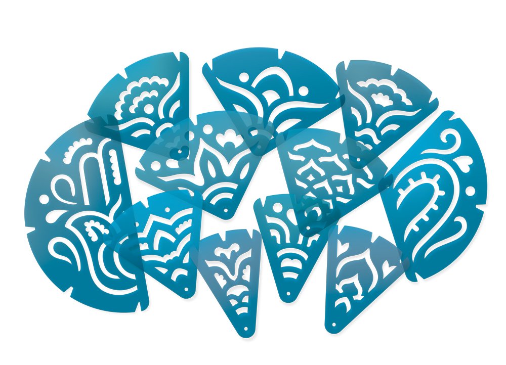 Mandala Fraction Stencils