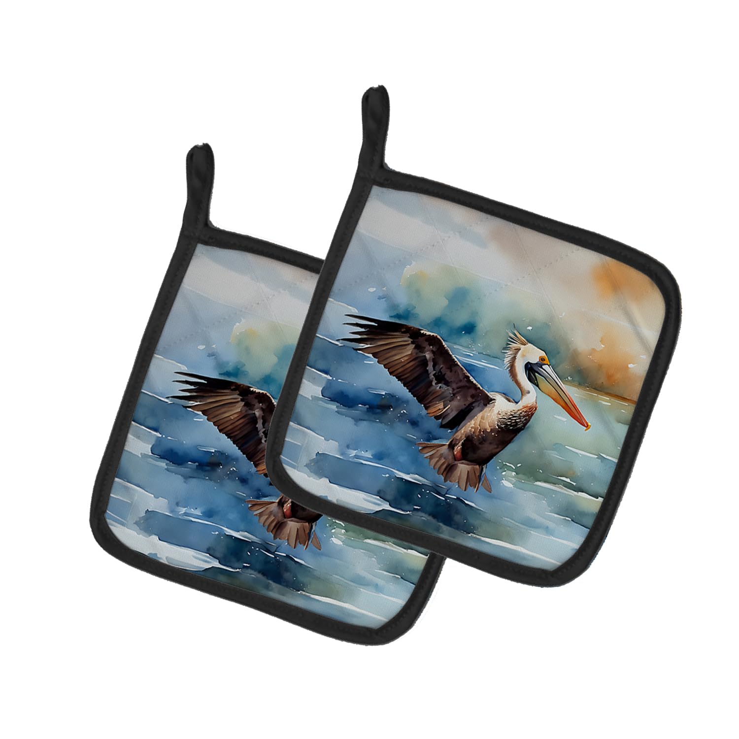 Pelican Pair of Pot Holders