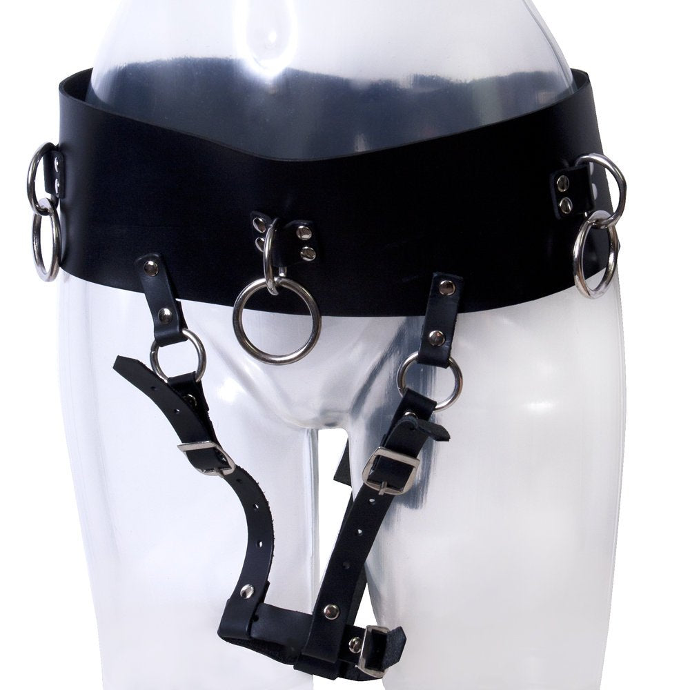 Leather Forced Orgasm Belt