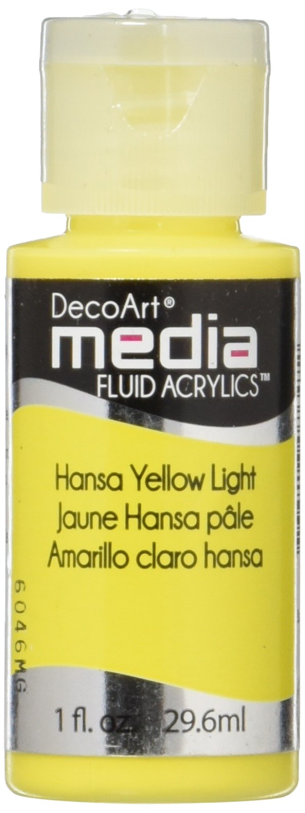 Deco Art Media Fluid Acrylic Paint, 1-Ounce, Hansa Yellow Light