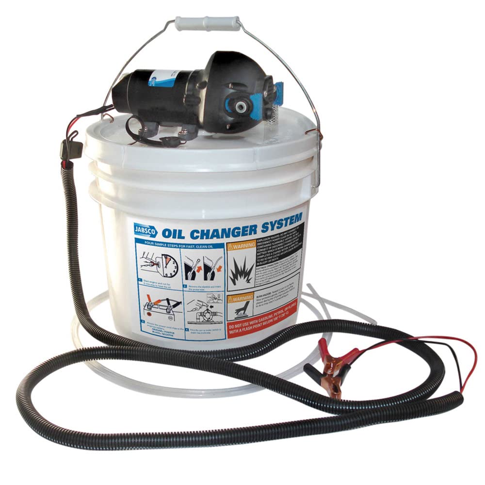 JABSCO DIY OIL CHANGE SYSTEM W/ PUMP AND 3.5 GALLON BUCKET