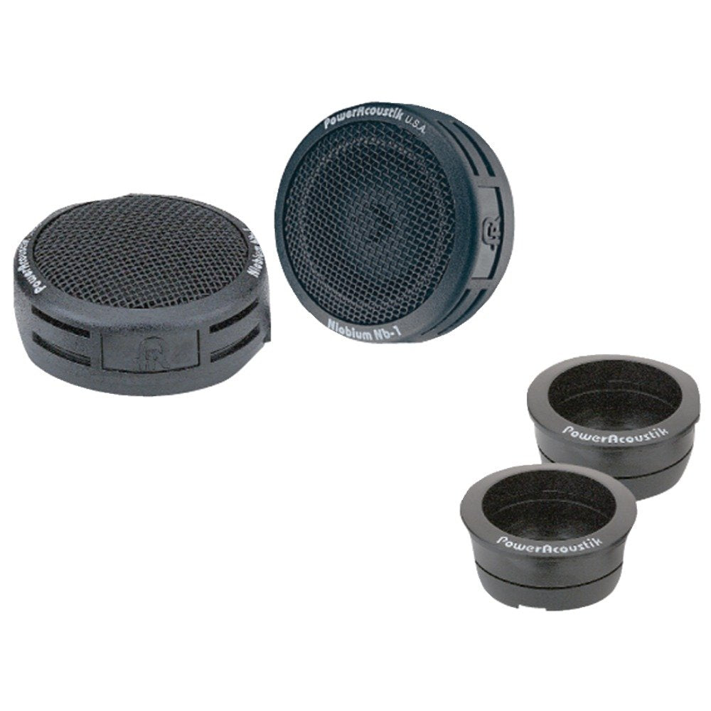 POWER ACOUSTIK TWEETERS (Sold in pairs) NIOBIUM 200WATTS; 3-WAY MOUNTING