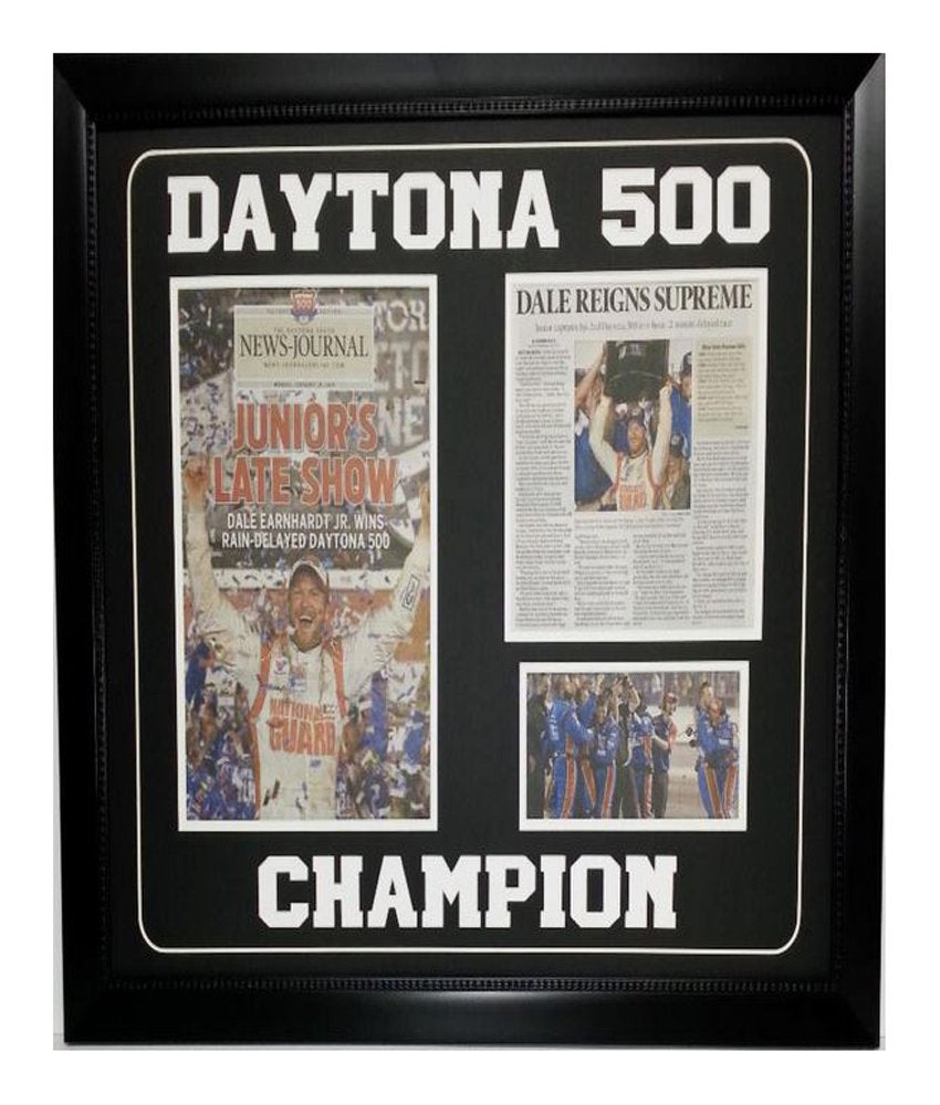 24x28 Newspaper Frame - Dale Earnhardt, Jr