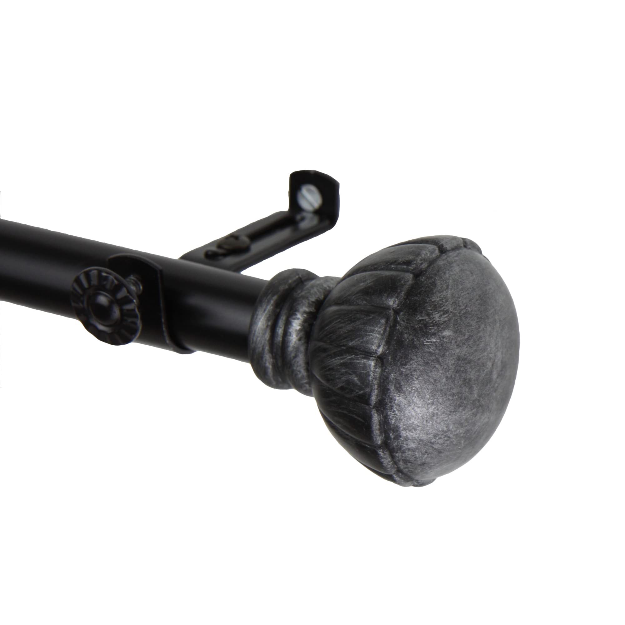 Yulania Curtain Rod 3/4 inch dia. 66-120 - Black
