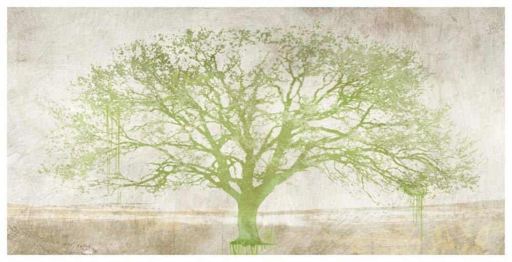 Green Tree-Paper Art-74x38”