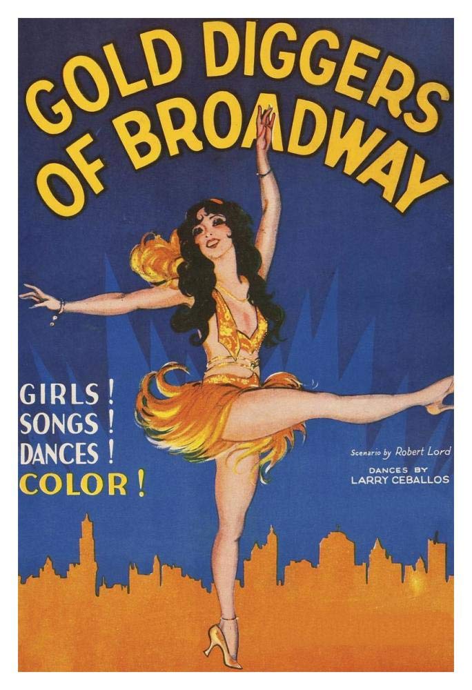 Vintage Film Posters: Gold Diggers of Broadway-Paper Art-14x20”