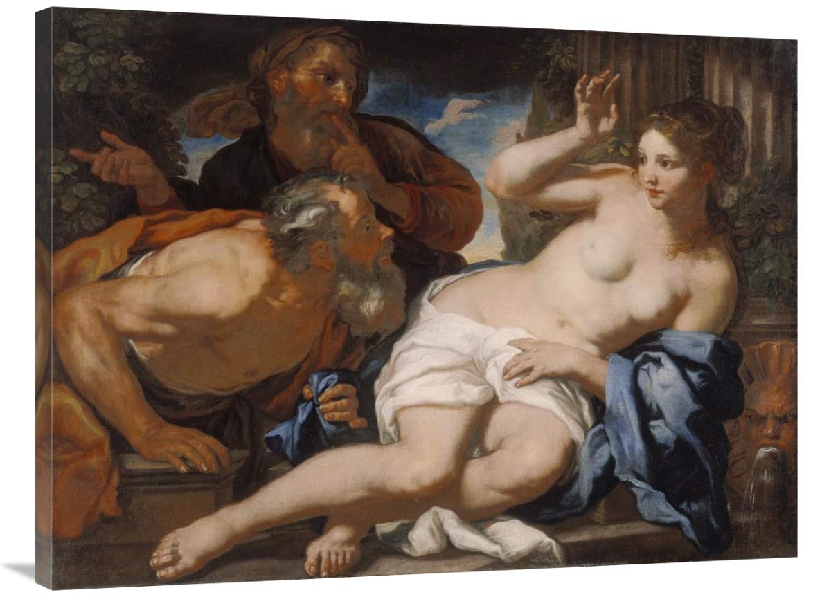 Susannah and the Elders-Canvas Art-40x30”