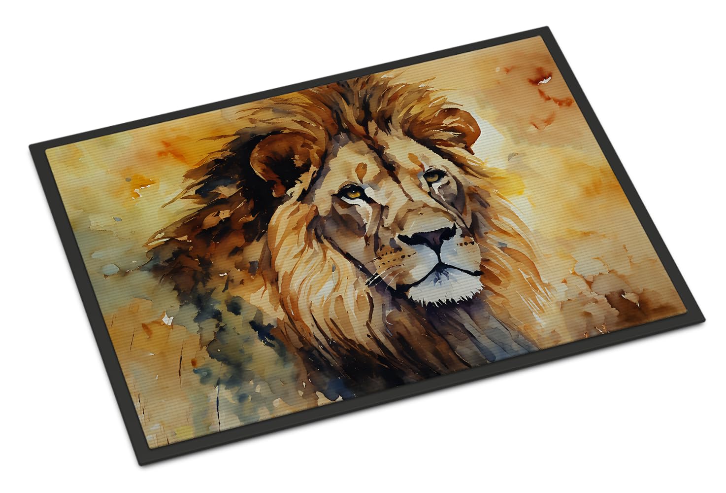 Carolines Treasures DAC2950JMAT Lion Doormat Front Door Mat Indoor Outdoor Rugs for Entryway, Non Slip Washable Low Pile, 24H X 36W