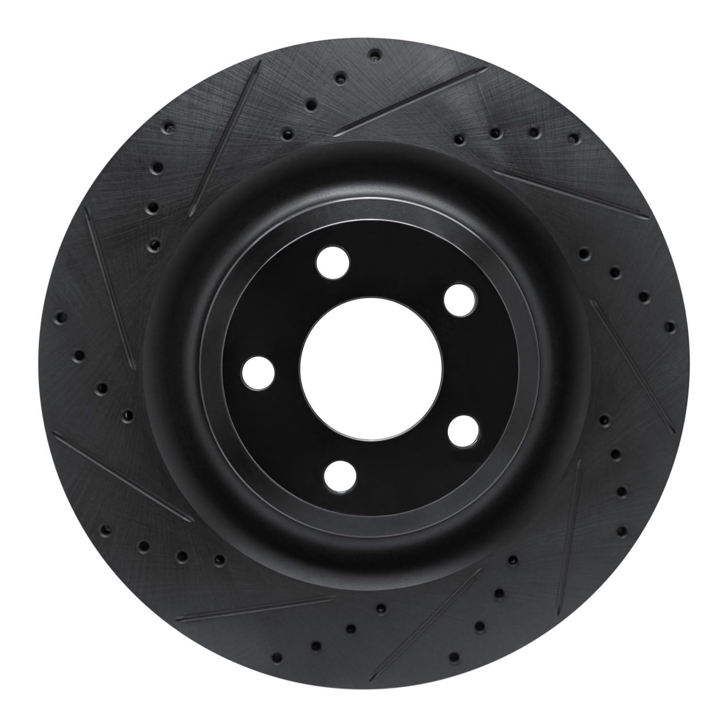 R1 Concepts Brake Rotor Drilled and Slotted Black ECB-54278L