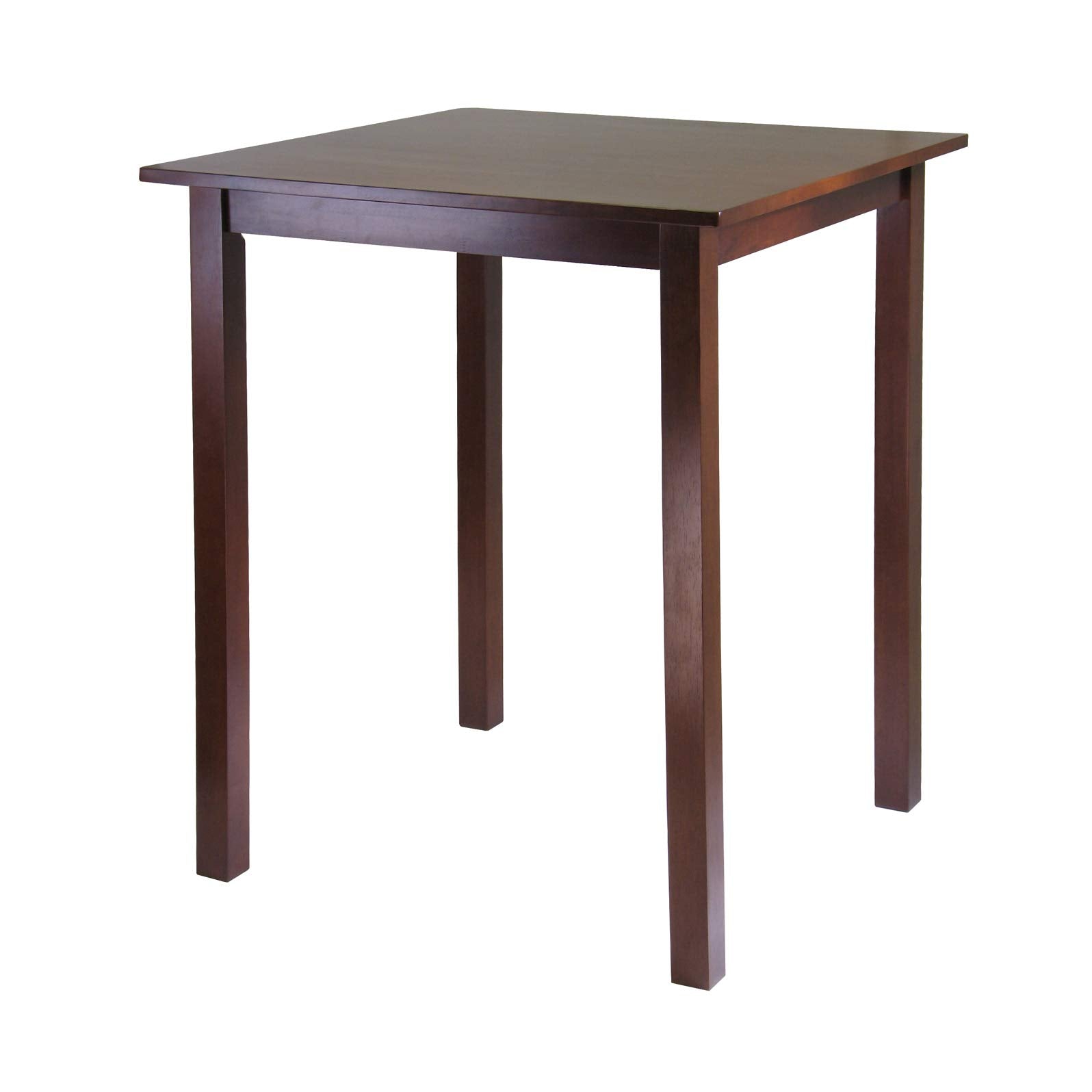 Yardlio Parkland Pub Table: Solid Wood, Antique Walnut Finish, Spacious 33-Inch Top