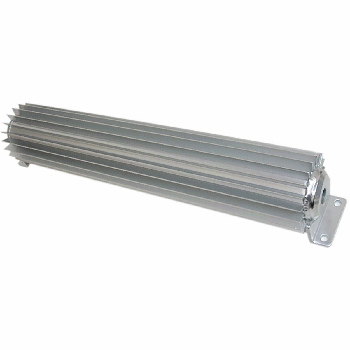 12 Finned Aluminum Dual Line Transmission Cooler - Compatible/Replacement for Chevy/Ford/Mopar