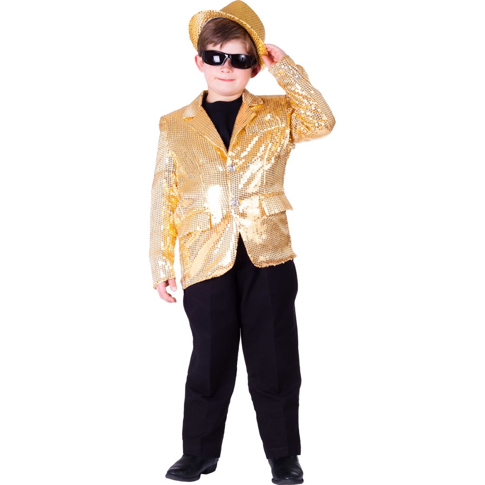 Gold Sequined Blazer - Size M (8-10)