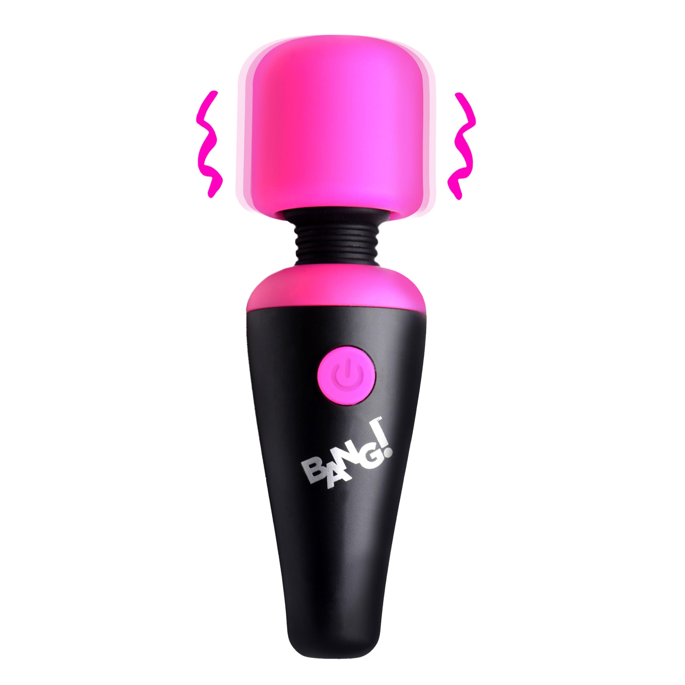 Bang! 10X Vibrating Mini Silicone Wand-Pink