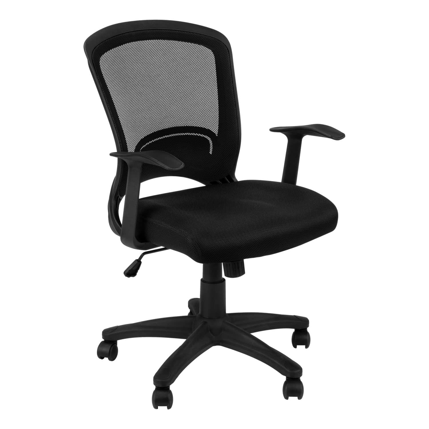 Office Chair, Adjustable Height, Swivel, Ergonomic, Armrests, Computer Desk, Work, Metal, Mesh, Black, Contemporary, Modern