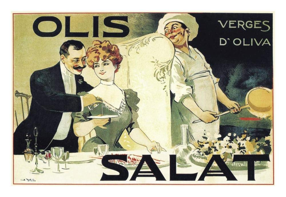 Cooks: Olis Salat - Verges dOliva-Paper Art-26x18”