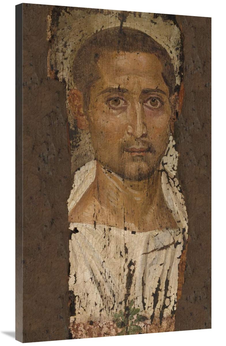 Mummy Portrait of a Bearded Man-Canvas Art-24x40”