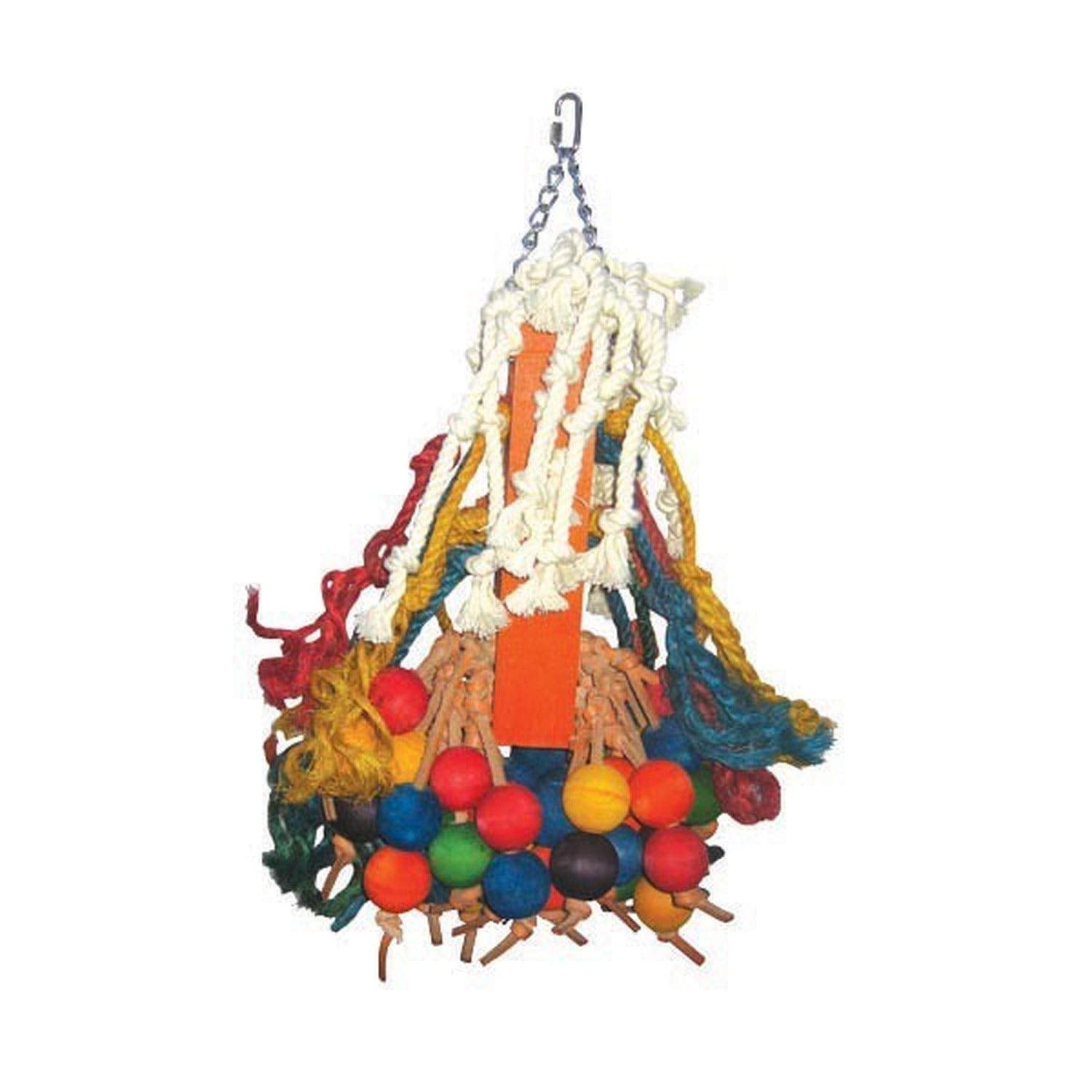 Giant Cluster of Hanging Wood Bells HB129