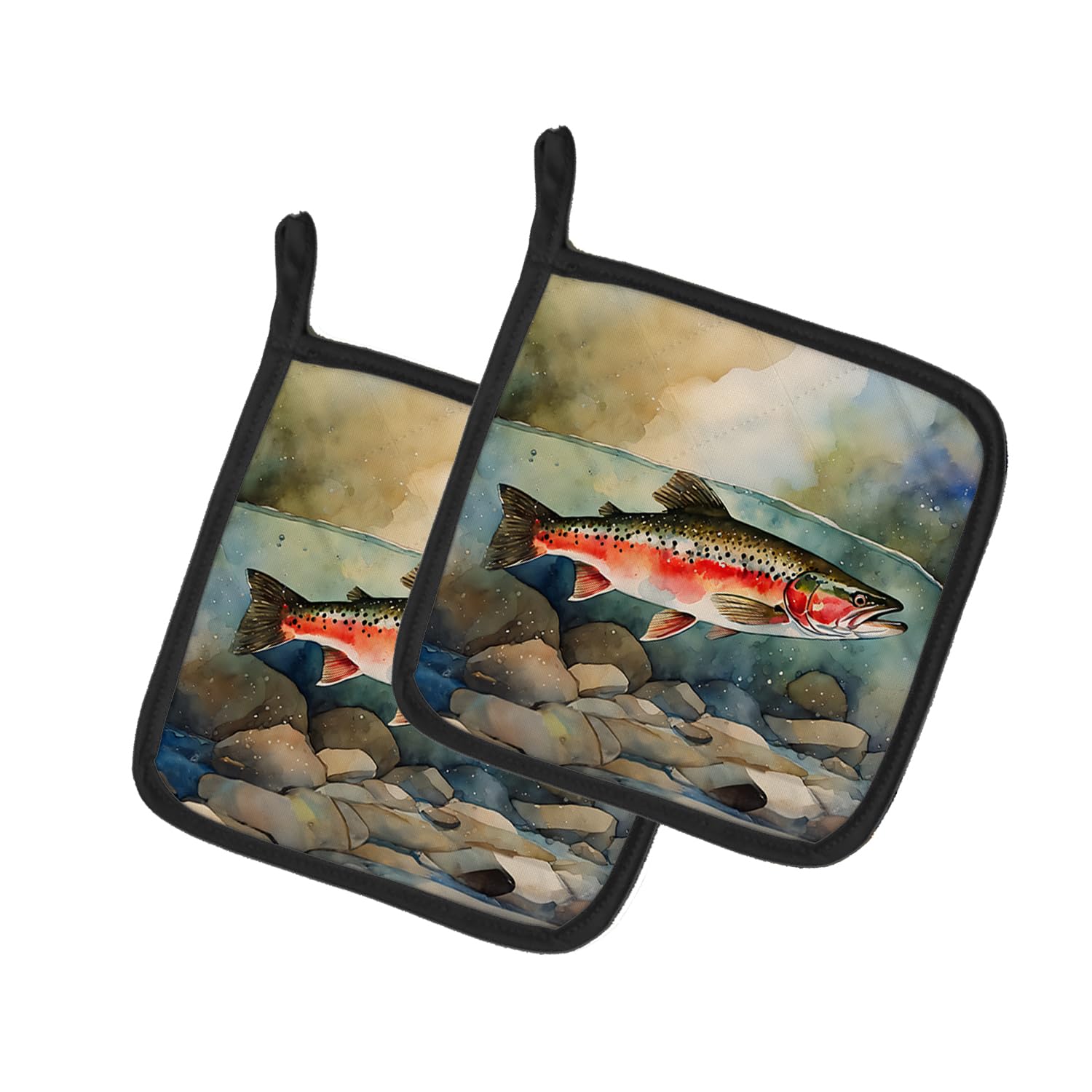 Trout Pair of Pot Holders