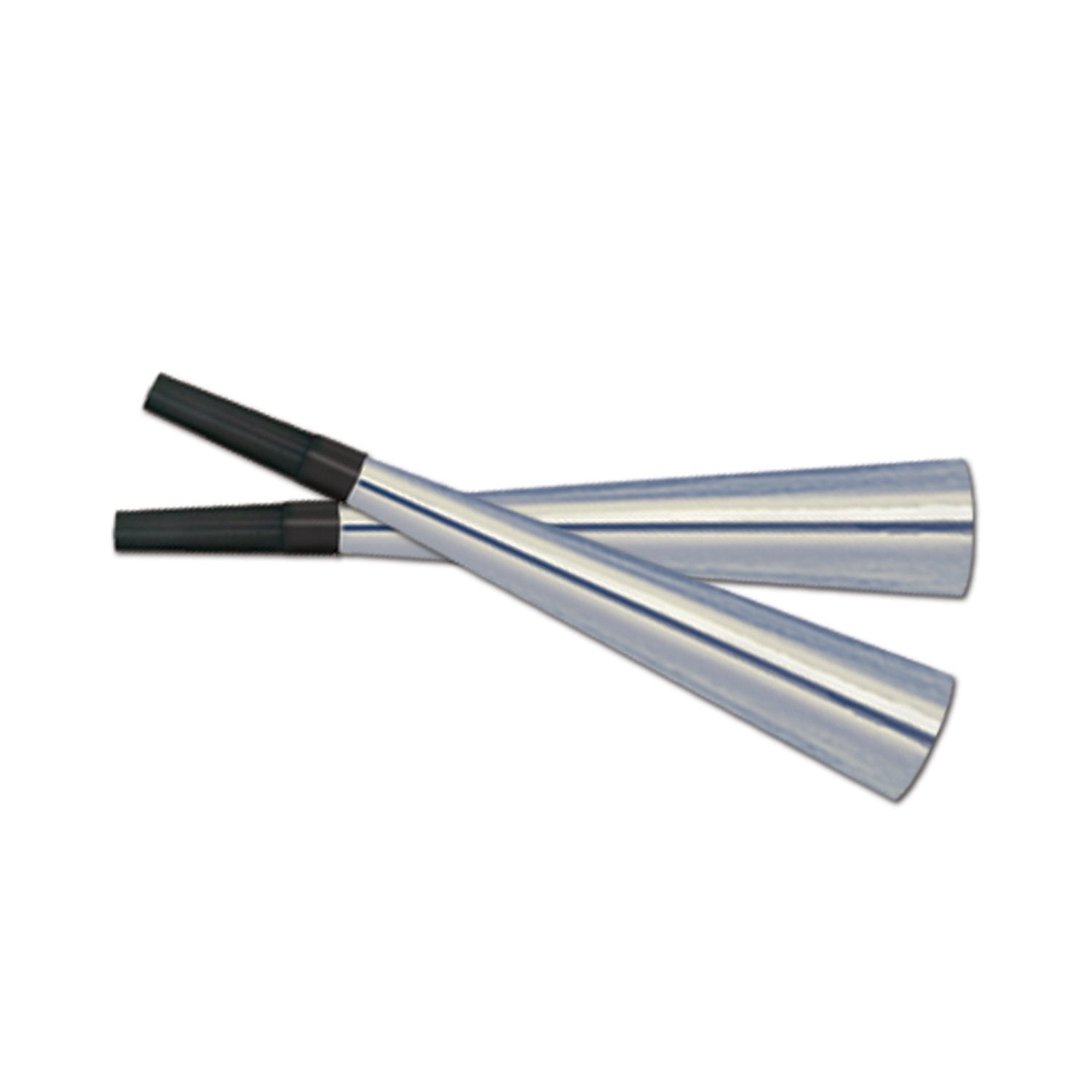 Sparkling Silver Horns (Pack of 100)