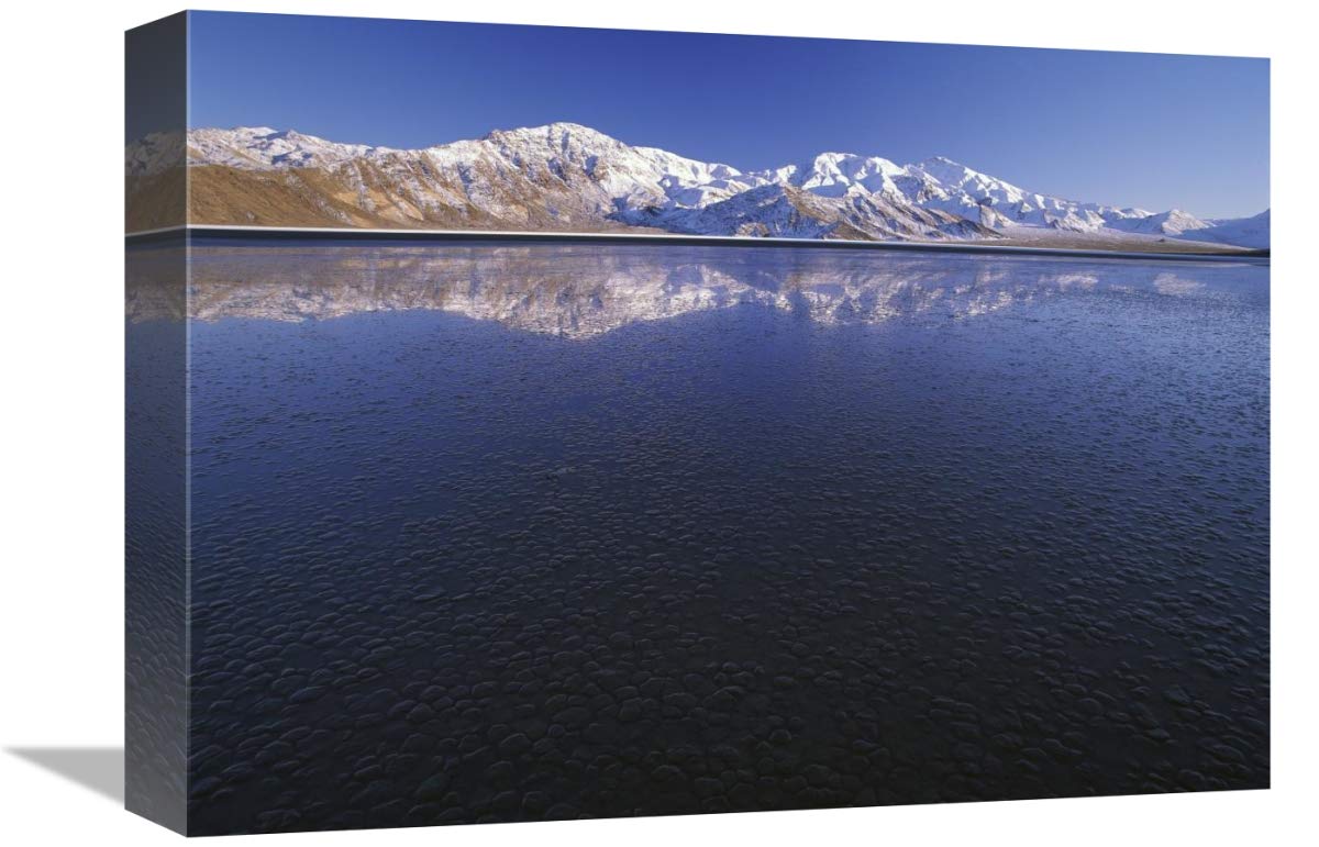 Flooded Racetrack Playa, Death Valley National Park, California-Canvas Art-16x12”