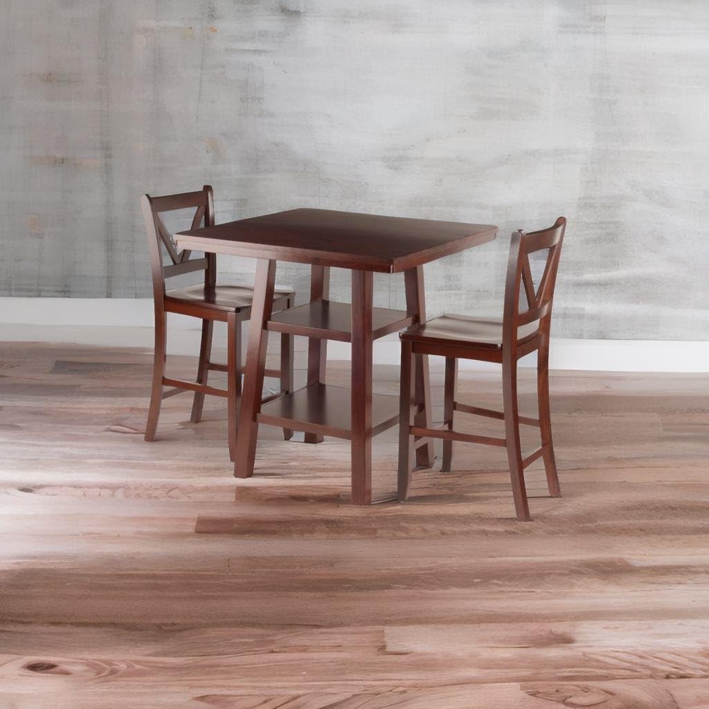 Casafoyer Hanley High Table Set - Stylish & Practical | 42 W x 23.62" D Table | 2 Stools (94351VV)"