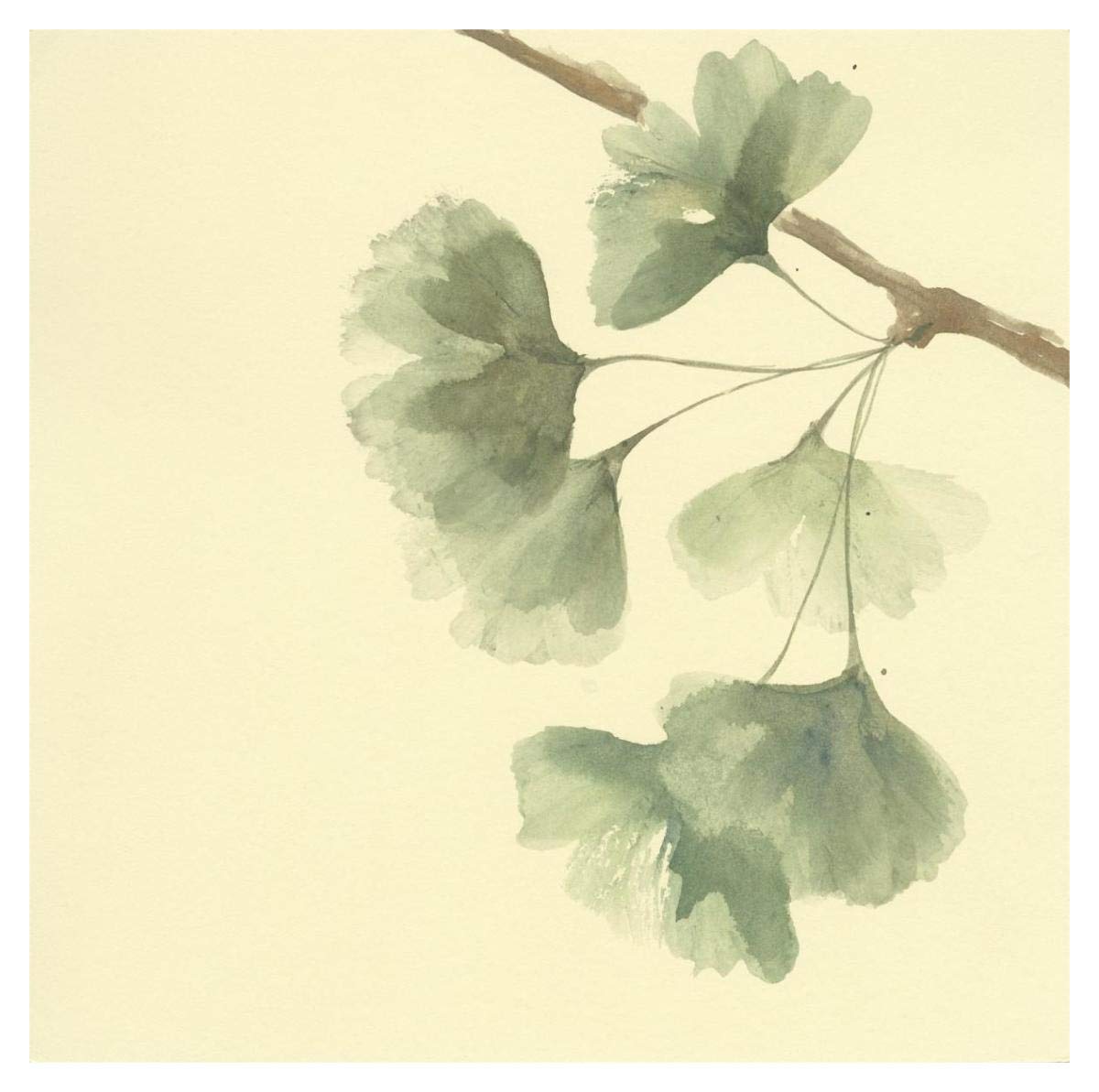 Gingko Leaves III -Paper Art-38x38”