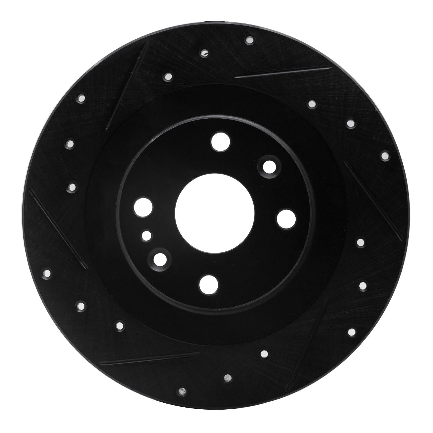 Brake Rotor - Drilled and Slotted - Black 633-80037L