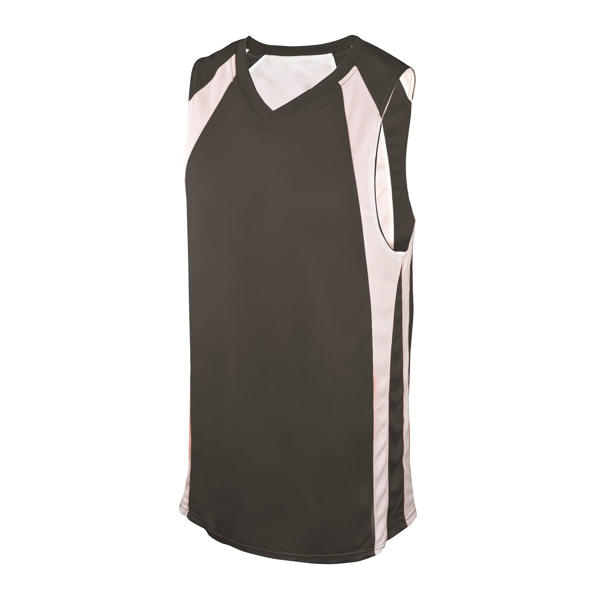 REV BASKETBALL JERSEY, CHARCOAL/WHITE,YOUTH-XL