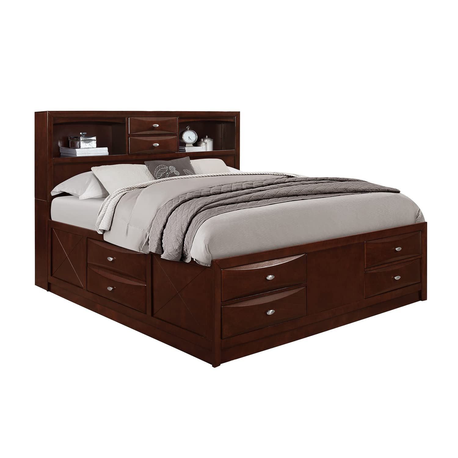 Linda Merlot Queen Bed
