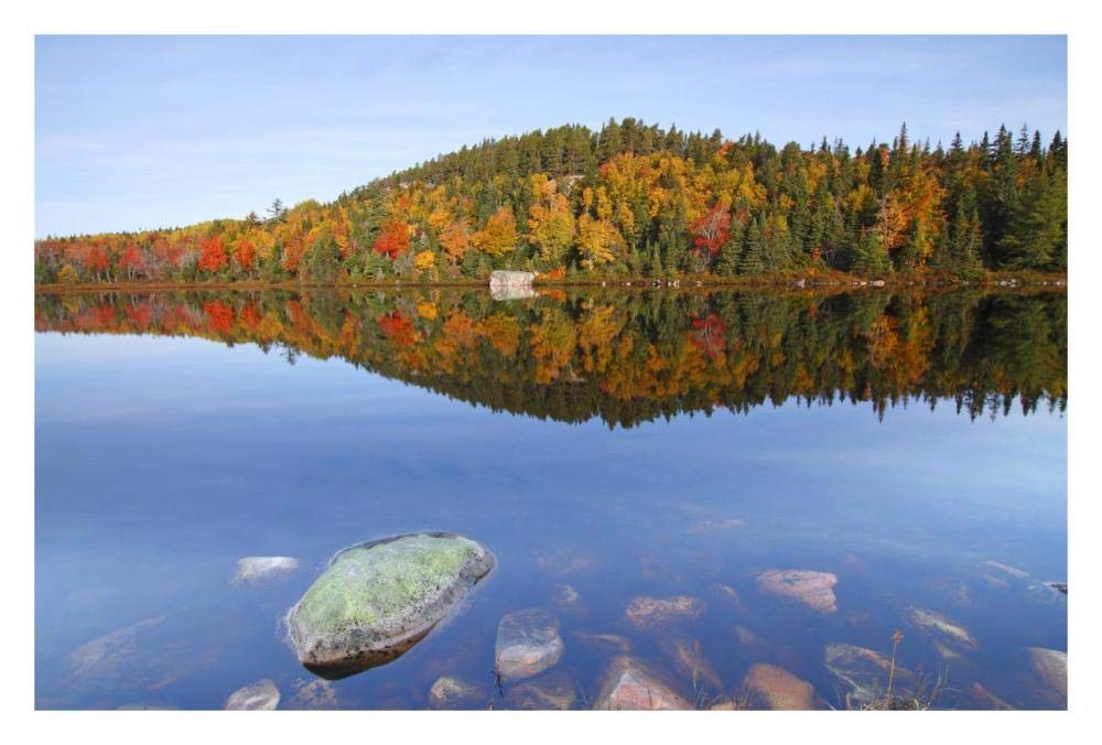 Jigging Cove Lake, Cape Breton Highlands National Park, Nova Scotia, Canada-Paper Art-32x22”